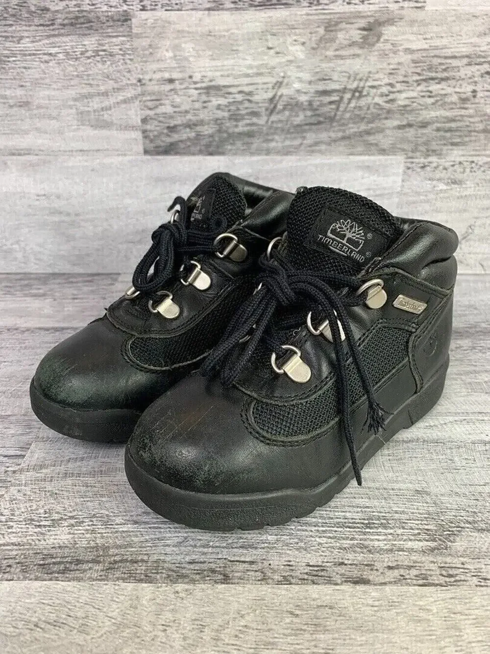 Timberland Black Kids Boots Size 11 Durable & Comfortable